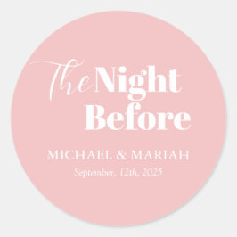 Adesivo Simples Elegante Jantar da Véspera do Ensaio