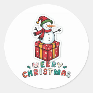 Adesivo Simples Elegante Natal Aquarela Botânica