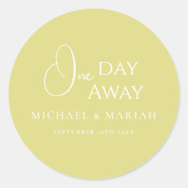 Adesivo Simples Elegante Um Dia De Janta De Ensaio