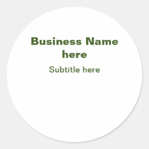 Adesivo simples empresa adicionar seu nome texto q r códig