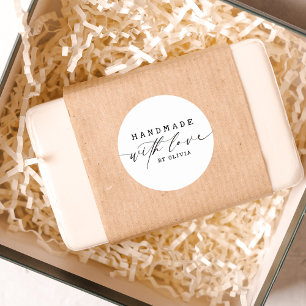 Adesivo Simples fabricado à mão com o Love Script Business