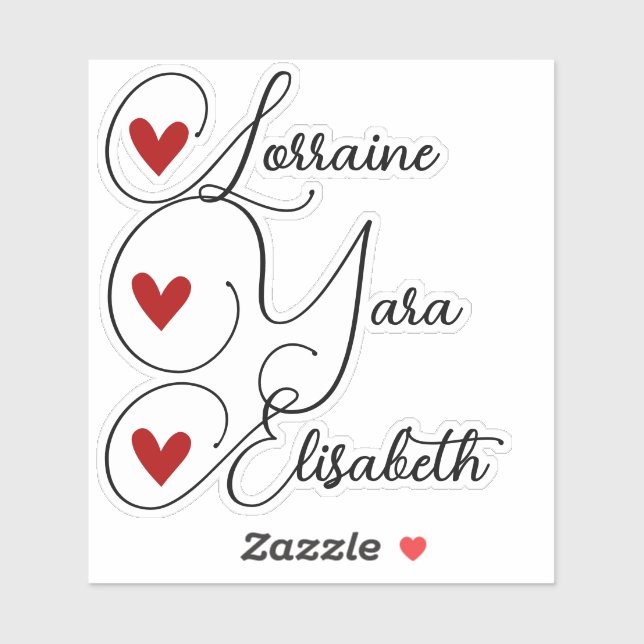 Adesivo Simples feito à mão com Na moda Simples de Coração (Folha)