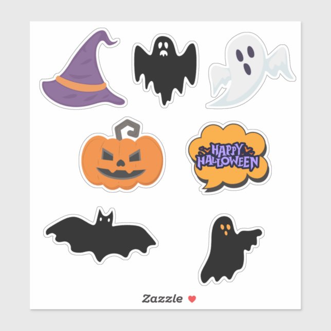 Adesivo Simples Halloween  (Folha)
