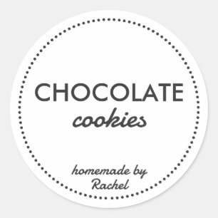 Adesivo Simples Homemade Cookie Vintage Moderna Russo