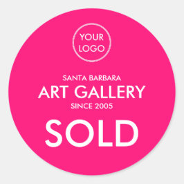 Adesivo Simples Magenta Magenta Adicionar Leilão de Logoti