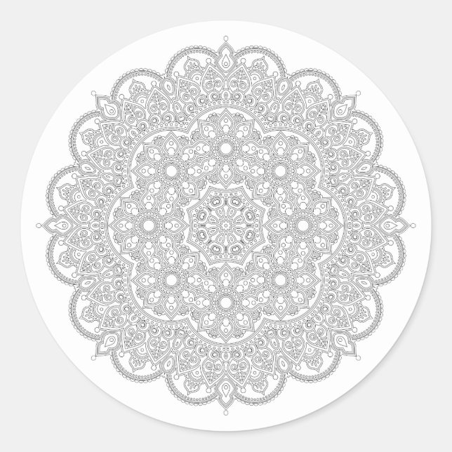 Adesivo Simples Mandala Sticker (Frente)