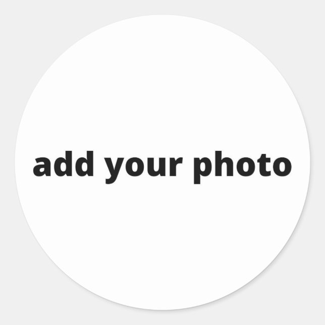 Adesivo SIMPLES MÍNIMO adicionar a sua fotografia personal (Frente)