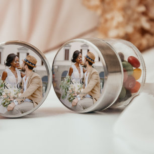 Adesivo Simples Moderno Boho   Foto Casamento