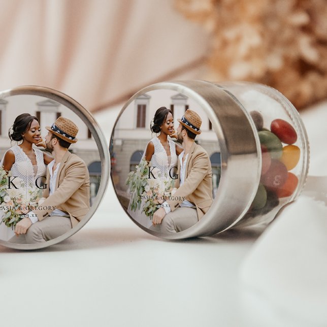 Adesivo Simples Moderno Boho | Foto Casamento (Criador carregado)
