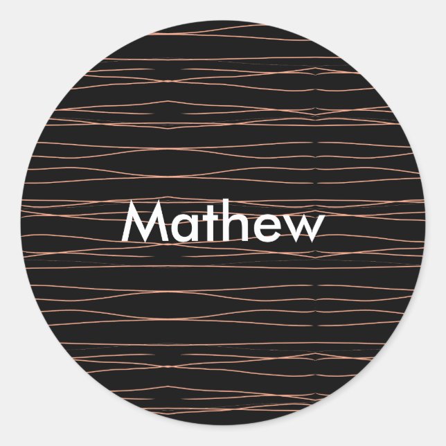 Adesivo Simples monograma adicione seu nome com letra míni (Frente)