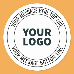 Adesivo Simples para Substituir com Seu Logotipo ou Imagem