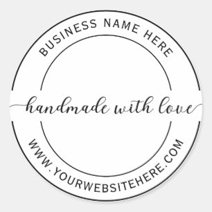 Adesivo Simples Personalizado Com Amor
