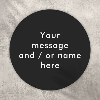 Adesivo Simples Personalizado Preto e Branco