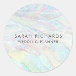 Adesivo Simples Planejador de Casamento Opal Elegante