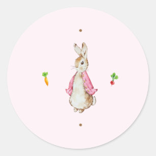 Adesivo Simples rosa Peter o Rabbit