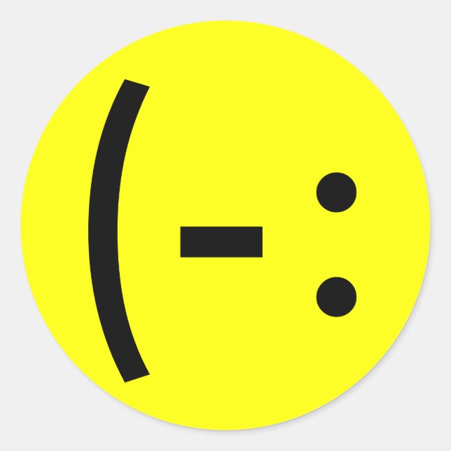 Adesivo Simples rosto feliz (Frente)