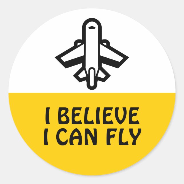 Adesivo Simples símbolos - AVIÃO / AERONAVE + suas ideias (Frente)