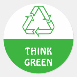 Adesivo Simples símbolos - RECICLAGEM TRIANGLE + suas idei