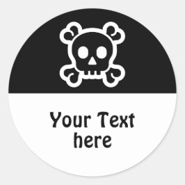 Adesivo Simples símbolos - SKULL & BONES + suas ideias