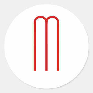 Adesivo Simples Simples Simples Monograma Único Branco