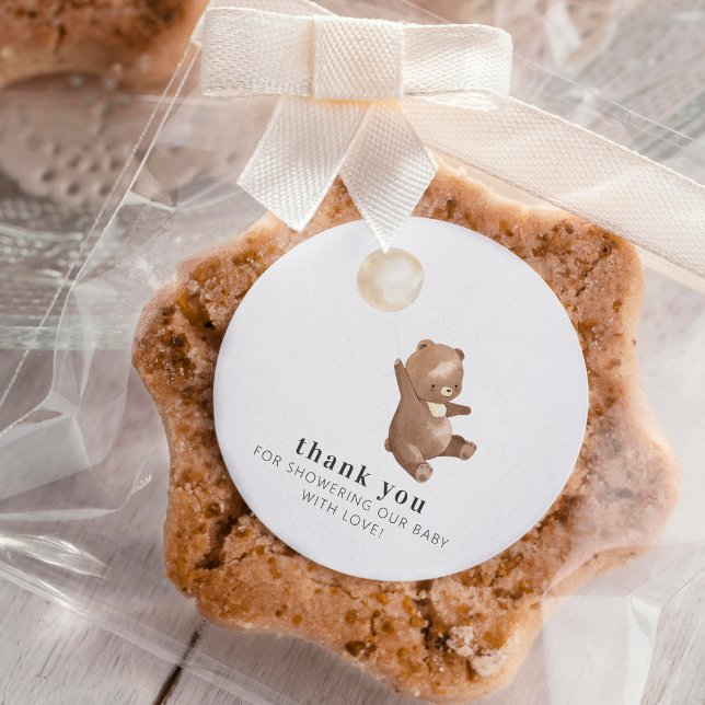 Adesivo Simples Urso Moderno e Chá de fraldas de Balões Ob (Criador carregado)