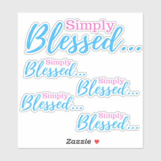 Adesivo Simplesmente abençoado