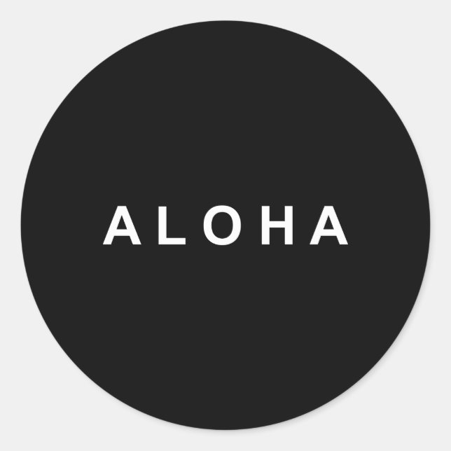Adesivo Simplesmente Aloha (Frente)