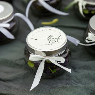 Adesivo Simplesmente Casamento Chic Obrigado Pearl White I