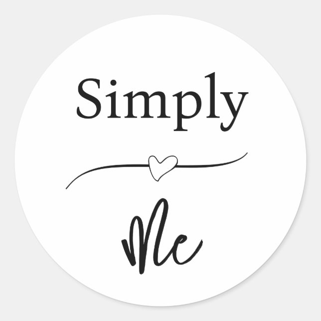 Adesivo Simplesmente Eu Minimalista (Frente)