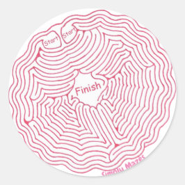 Adesivo Simplesmente Mazes Spider Web Maze Sticker