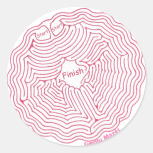 Adesivo Simplesmente Mazes Spider Web Maze Sticker