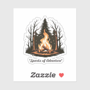 Adesivo "Simplicidade de Chamas Centralizadas"