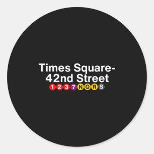 Adesivo Sinais da Estação de Metrô Times Square Nova York,