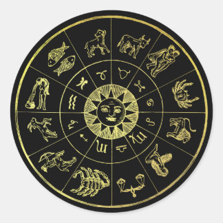 Adesivo Sinais de Astrologia Zodiac - Vintage