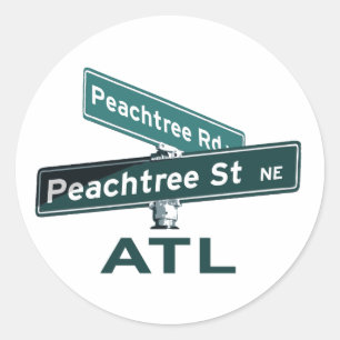 Adesivo Sinais de ATL Peachtree