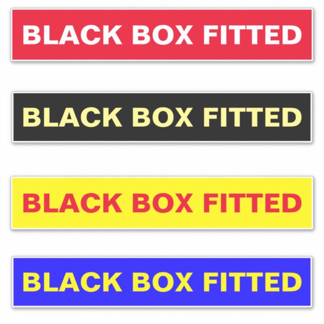 ADESIVO SINAIS DE CARRO: CAIXA NEGRA MONTADA (Frente)