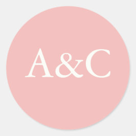 Adesivo Sinais de casamento Creme e Rosa