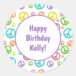 Adesivo Sinais de Paz Multicores