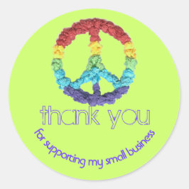 Adesivo Sinais de paz para pequenas empresas