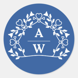 Adesivo Sinais Decorativos de Nome Floral Envelopes de cas