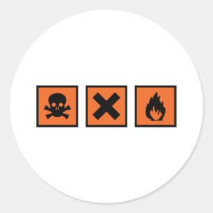 Adesivo sinais químicos