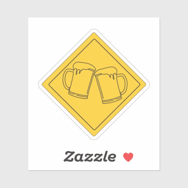 Adesivo Sinal Beer Lovers (Folha)
