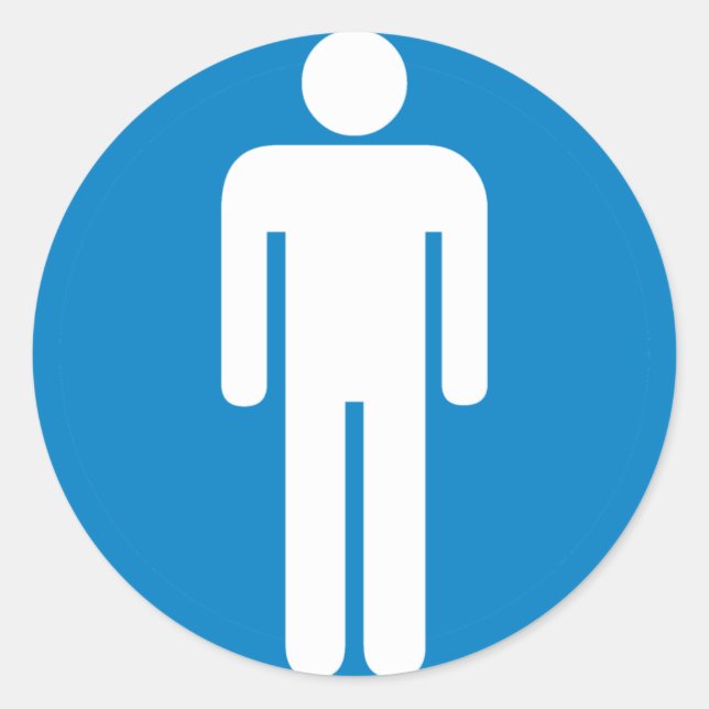 Adesivo Sinal da estrada do local de repouso dos homens (Frente)