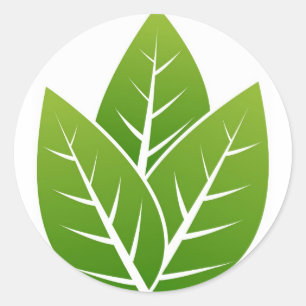 Adesivo sinal da folha da árvore