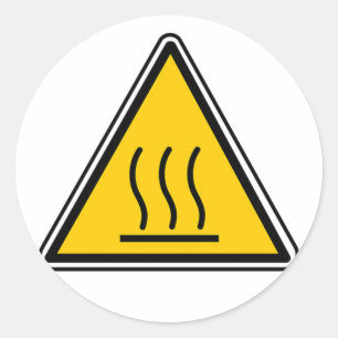Adesivo Sinal da superfície quente