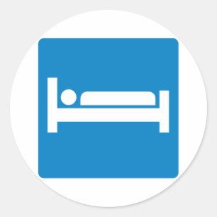 Adesivo Sinal de alojamento da estrada