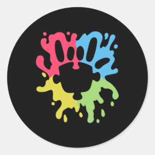 Adesivo Sinal de amor ASL Autismo não verbal Suporte Consc