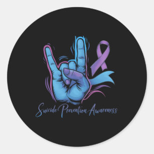 Adesivo Sinal de Amor Semana de Sensibilização para a Prev