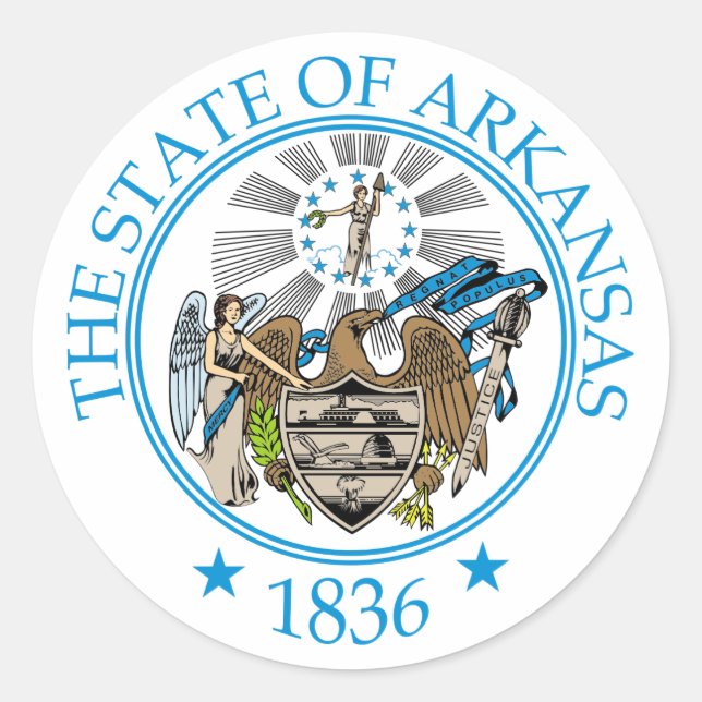 Adesivo sinal de Arkansas (Frente)