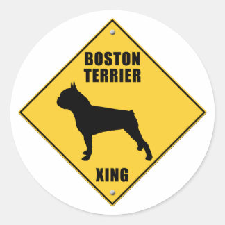 Adesivo Sinal de atravessamento em Boston Terrier (XING)